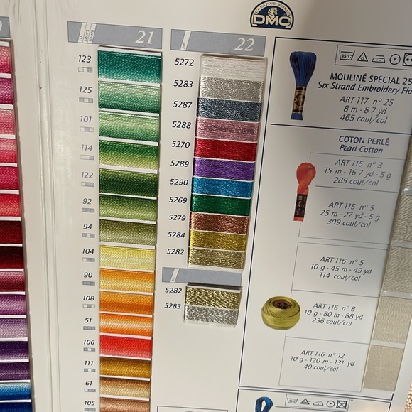 DMC floss color chart folder. - Picture 7 of 7